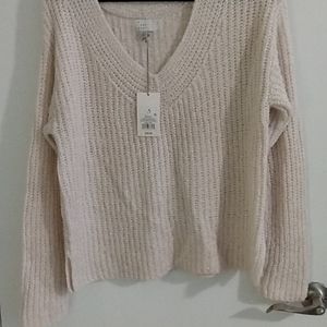 Sweater a new day large size cream color